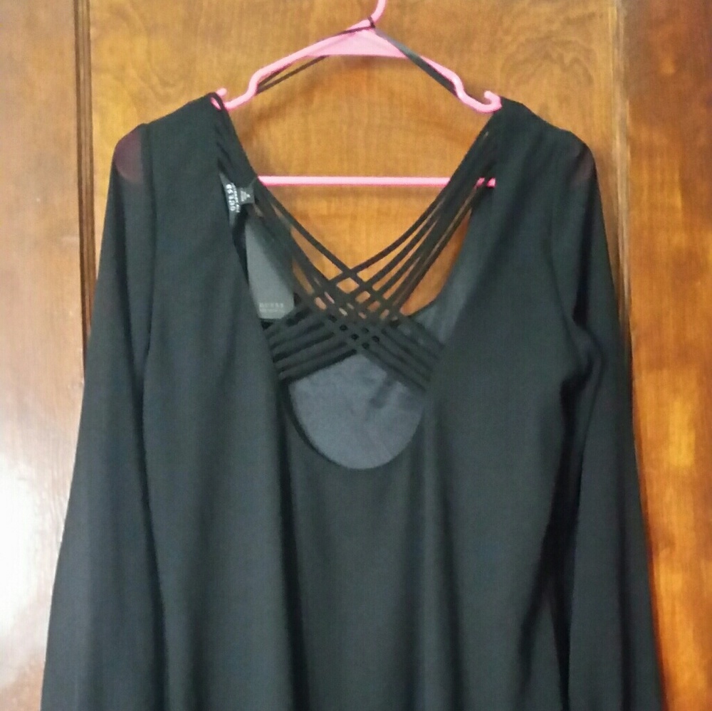 GUESS black mini dress.